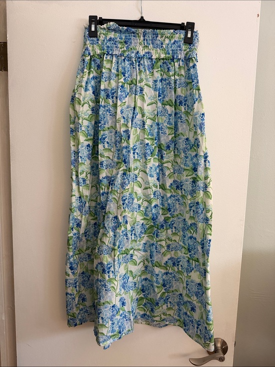 Hill House Dresses & Skirts - Hill House X La Coqueta Delphine Nap Skirt, Blue Watercolor Hydrangea